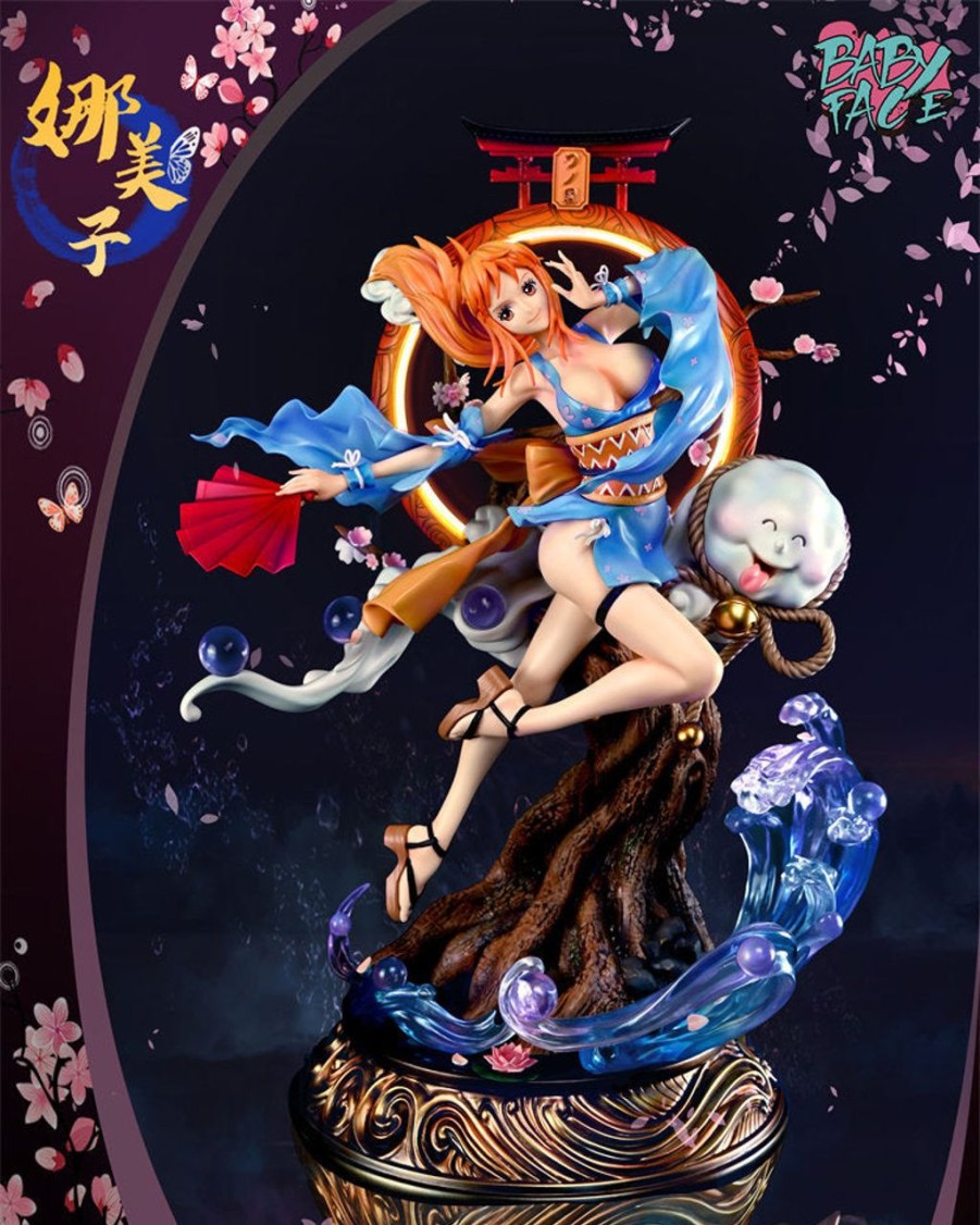 Anime Baby Face Studio One Piece Gk Figures | [Pre-Order] One Piece Gk Figures - Baby Face Wano Country Nami Gk1509 | Gk Figure