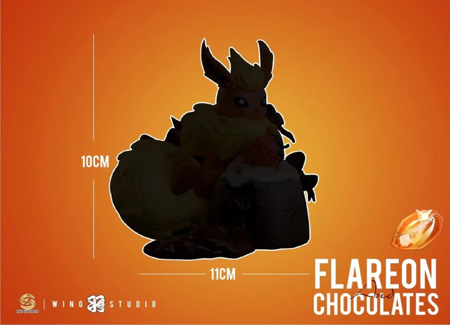 Anime HZ Studio Pokemon Gk Figures | [Pre-Order] Pokemon Gk Figures - Desserts Series Chocolate Flareon Gk1509 | Gk Figure