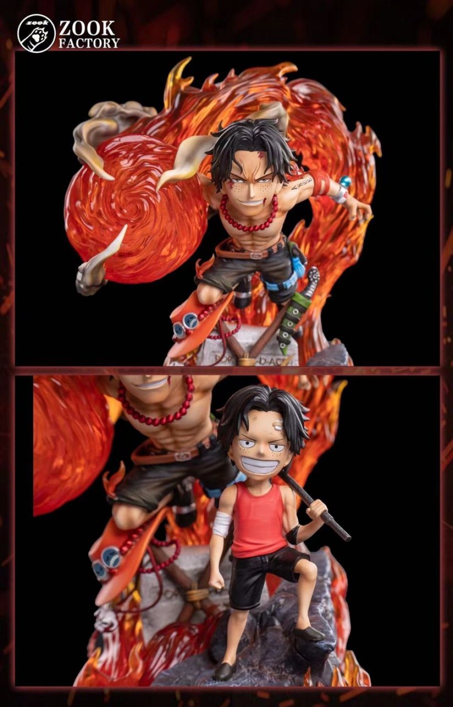 Anime GK Figure One Piece Gk Figures | [Pre-Order] One Piece Gk Figures - 3 Brothers Series Portgas D Ace Gk1509 | Gk Figure