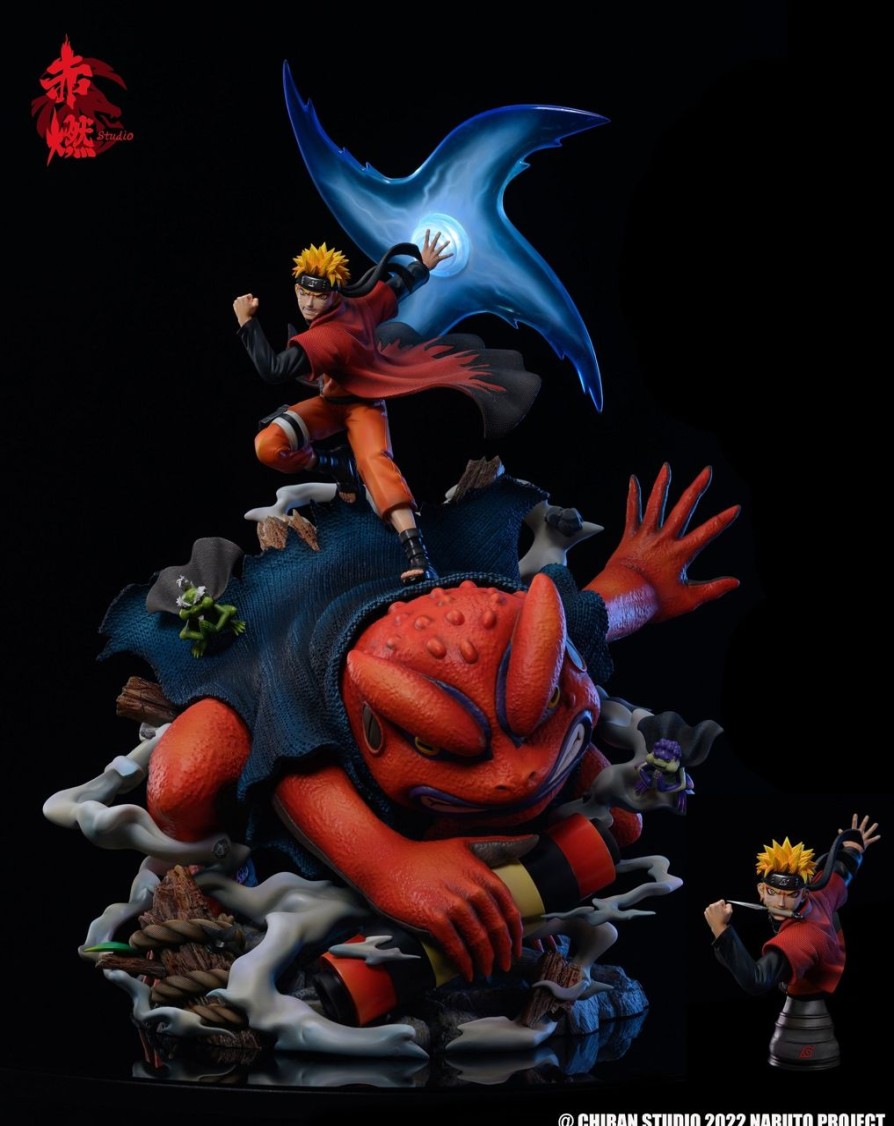 Anime Chi Ran Studio Naruto Gk Figures | [Pre-Order] Naruto Gk Figures - Uzumaki And Gamakichi Gk1509 | Gk Figure