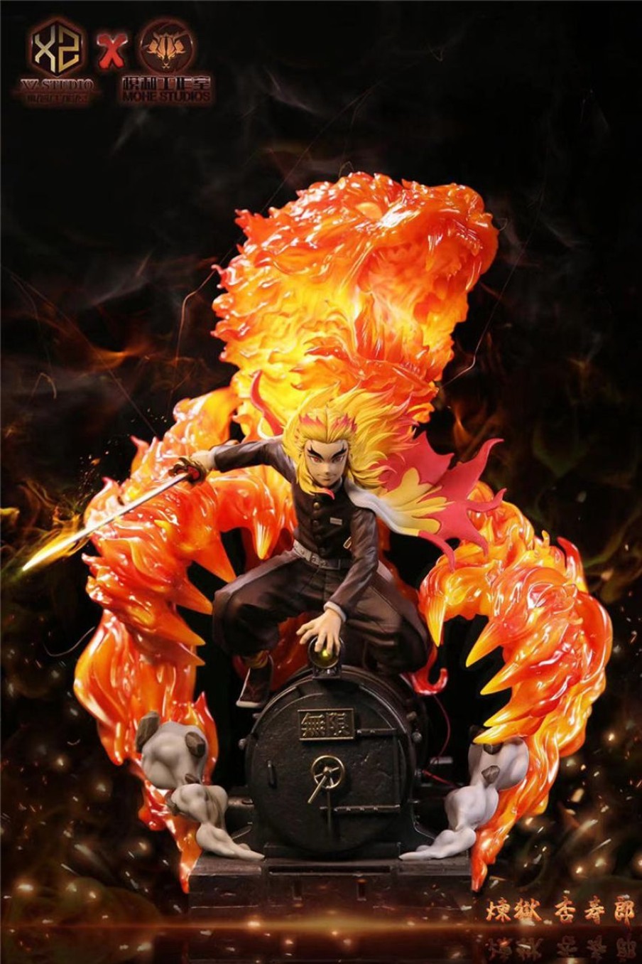 Anime XS Studios X Mo He Studios Demon Slayer Gk Figures | [Pre-Order] Demon Slayer Gk Figures - Flame Pillar Rengoku Kyojuro Gk1509 | Gk Figure