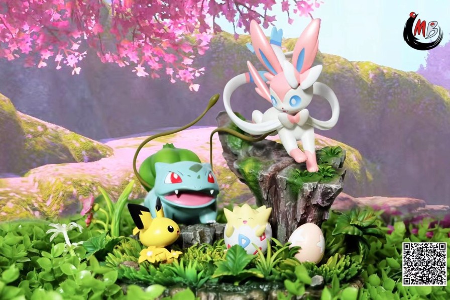 Anime MB Studio Pokemon Gk Figures | [Pre-Order] Pokemon Gk Figures - Eevee Family Series Sylveon Gk1509 | Gk Figure