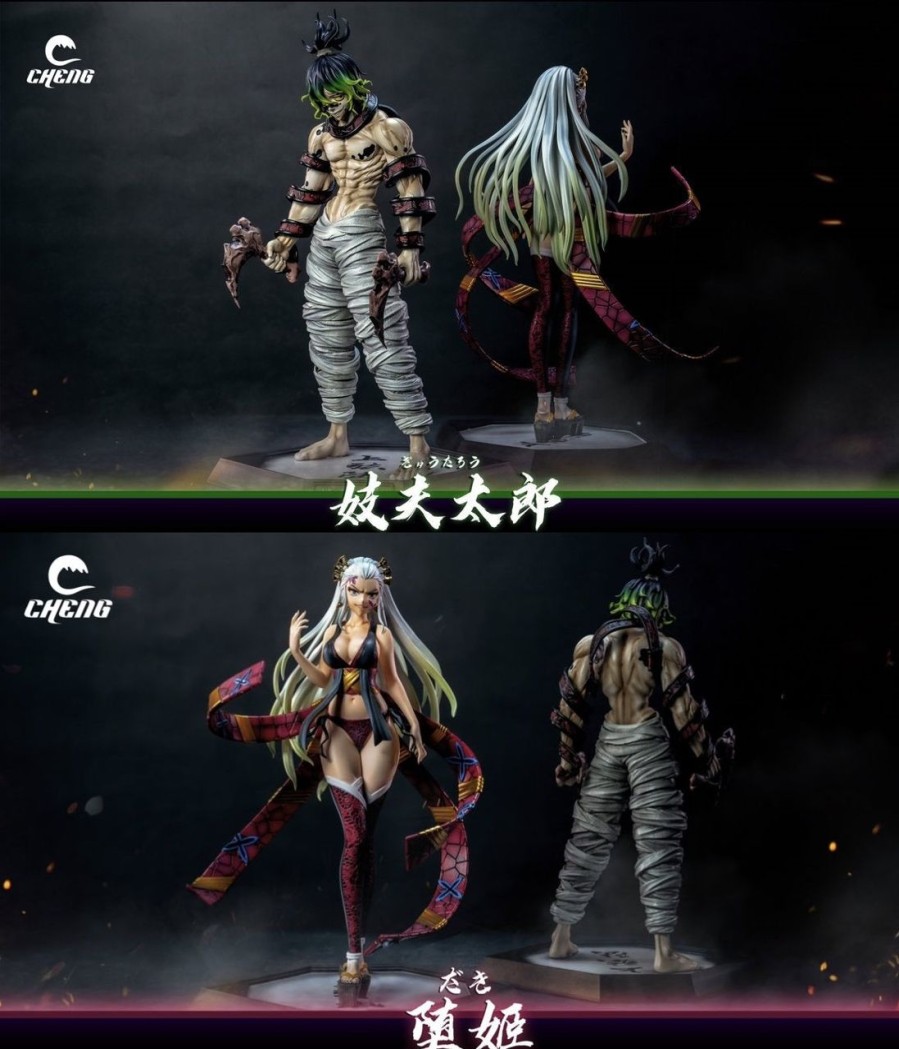 Anime Cheng Studio Demon Slayer Gk Figures | [Instock] Demon Slayer Gk Figures - Upper Moon 6 Gyutaro And Daki Gk1509 | Gk Figure